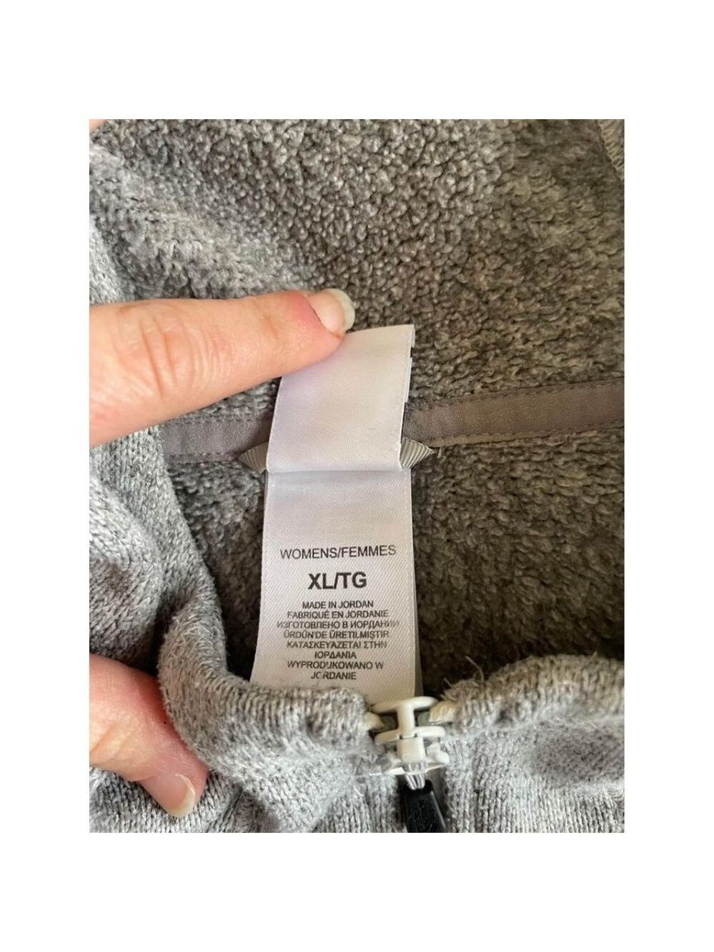 The North Face Women's XL Gray Full-Zip Hoodie Sweatshirt - Picture 5 of 5